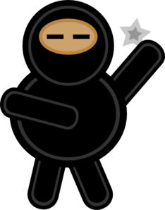 Round Ninja Clip Art